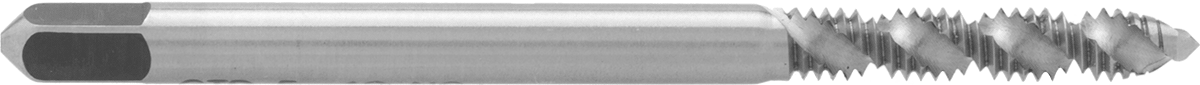 Kör Delikler için Yüksek Hızlı Çelik Talaş Temizleme Koyma Ucu, Kaplamasız, Orta Ağız, M3 x 0.5 mm Diş Boyutu