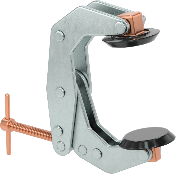 Bükülmeyen C-Kelepçesi, Çizilmez, 0" ila 2-1/4" Açıklık