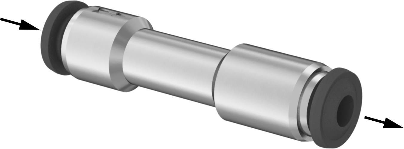 Nikel Kaplı Pirinç Çekvalf, 4 mm Boru Dış Çapı için