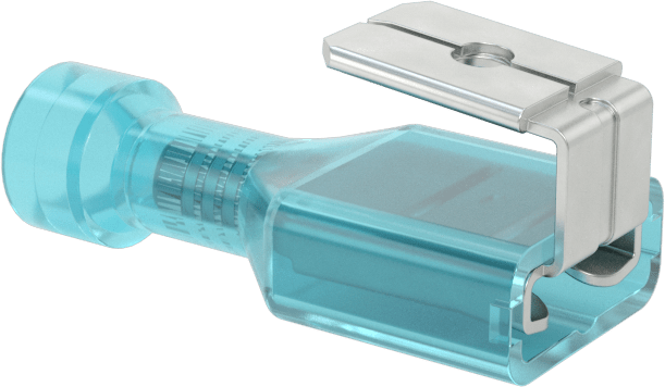 Piggyback Faston Terminaller, Vinil Plastik Tam Yalıtımlı, 16-14 AWG için