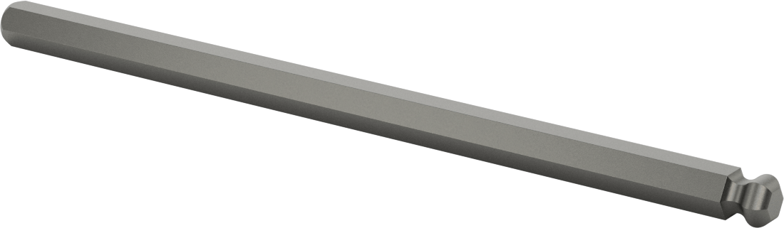 Bilyalı Uçlu Tornavida Mili, 7/16" Altıgen Ölçü, 9-1/4" Toplam Uzunluk — 7⁄16", Bilye, Mil