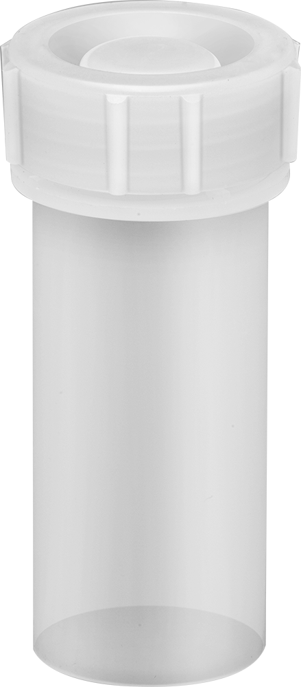 HDPE Plastik Kavanoz, 2 FL oz/60 ml Kapasite, 1-3/8" Çap — 2 fl. oz., 60 ml, 3 3⁄4", HDPE, Plastic