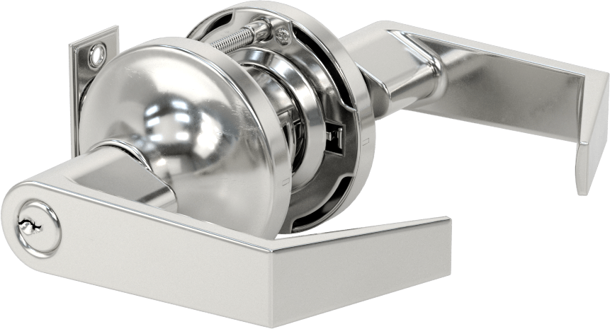 Assa Abloy Accentra (Yale) 5300Ln Kapı Kolu, 8 Para Yiv, Kendinden Kilitlenen, 2-3/8" Boğaz Mesafesi