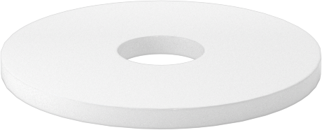 PTFE Plastik Pul, 5 numaralı vida boyutu için, 0.137" İç Çap, 0.500" Dış Çap