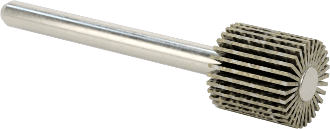 Lamelli Zımpara Çarkı, Saplı, 240 Kum, 3/8" Çap, 3/8" Genişlik