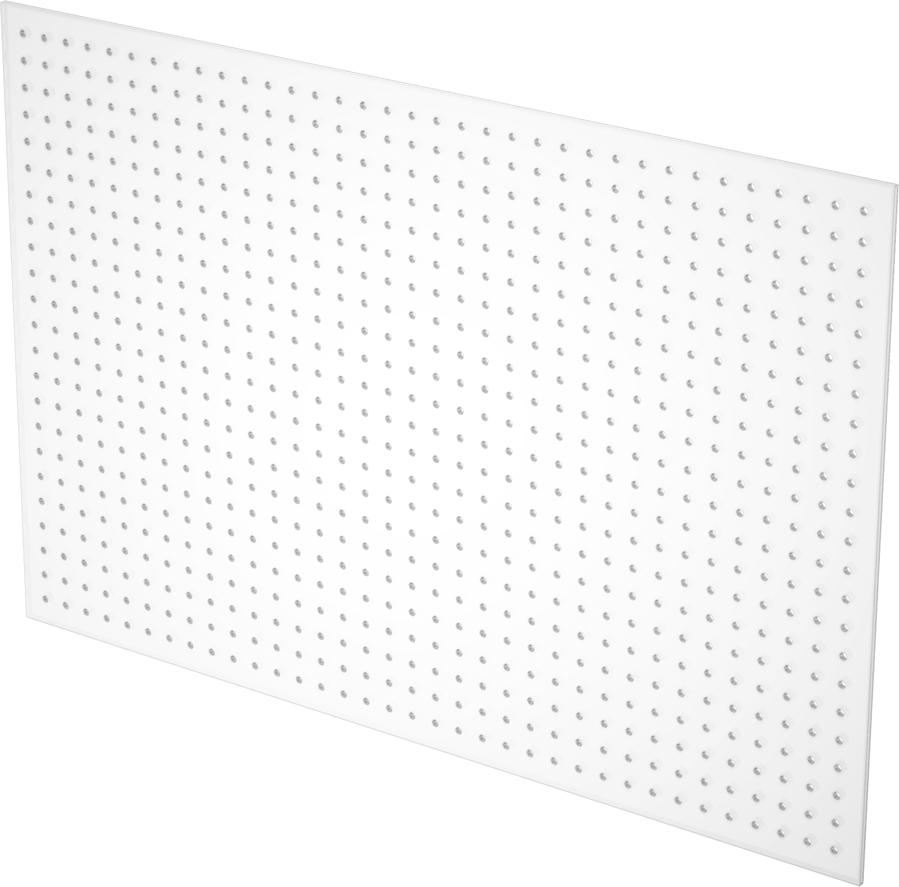 48" Genişlik x 36" Yükseklik T-Yuvalı Çerçeve ile Kullanım için Delikli Panel — Plastik, T-Yuvası