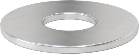 Alüminyum Pullar, 1/4" Vida Boyutu için, Genel Amaçlı, 0.265" İç Çap, 0.688" Dış Çap