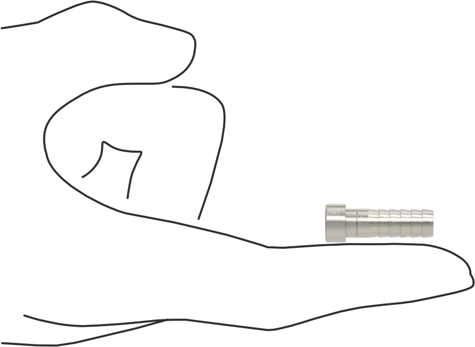 Gıda ve İçecek için Paslanmaz Çelik Tırnaklı Boru Bağlantı Parçası, 1/4" Boru İç Çapı için Tapa