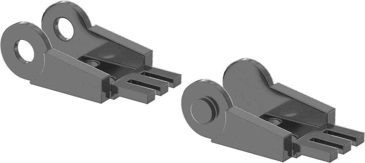 Birbirine Geçmeli Açık Kablo ve Hortum Taşıyıcı, Geçişli, 0.5" Maksimum Dış Çap/0.5" Genişlikte Kablo için, 0.9" Yükseklik — 1", 0.9", 3.9"