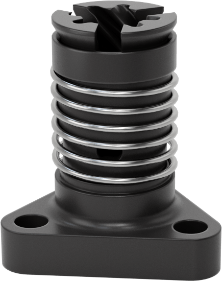 Hızlı Hareketli Ultra Hassas Kılavuz Vida için Yaylı 1/4"-8 Dişli Somun — 1⁄4"-8, Somun, 8