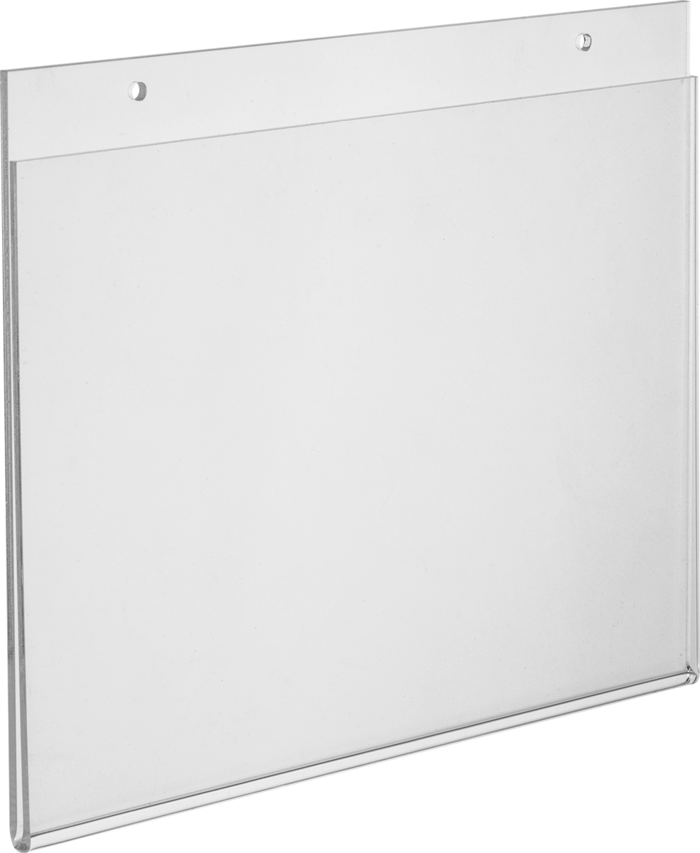 Montaj Delikli Tabela Tutucu, 7" Yükseklik x 10" Genişlik Maksimum Tabela için