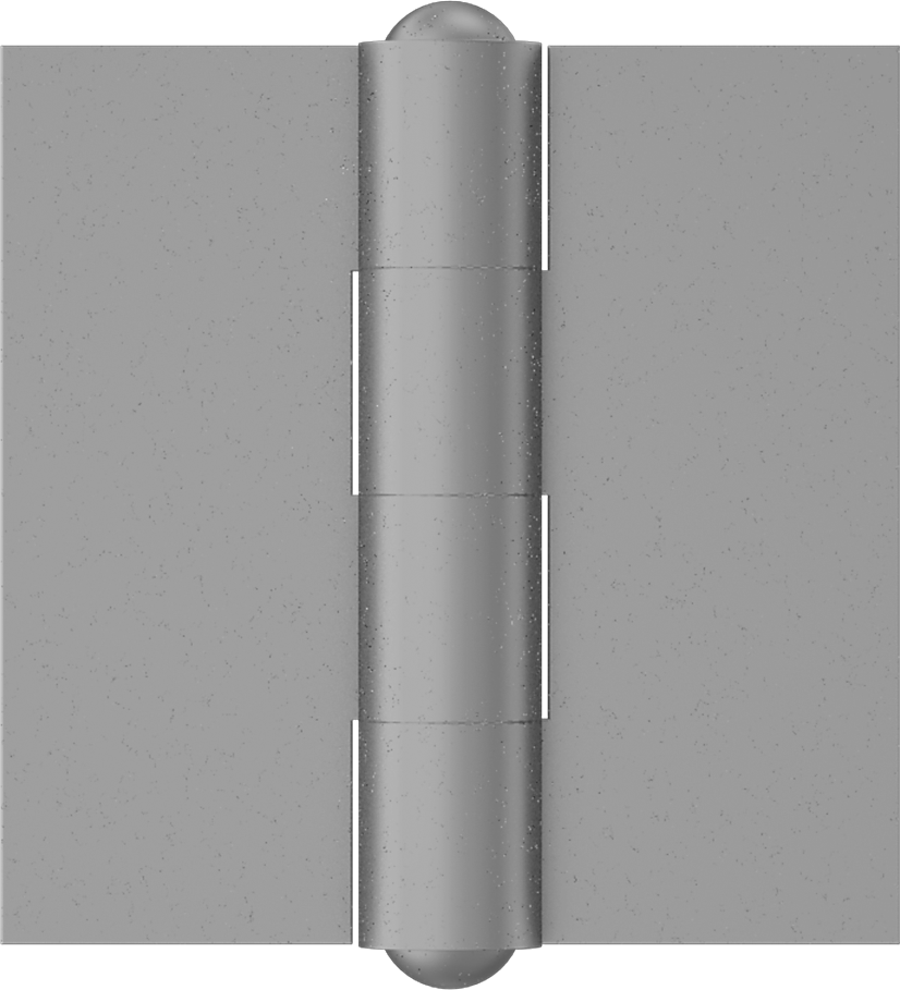 Delikli Menteşe, Galvanizli Çelik, 2" x 1" Kapı Kanadı, 0.105 inç Yaprak Kalınlığı