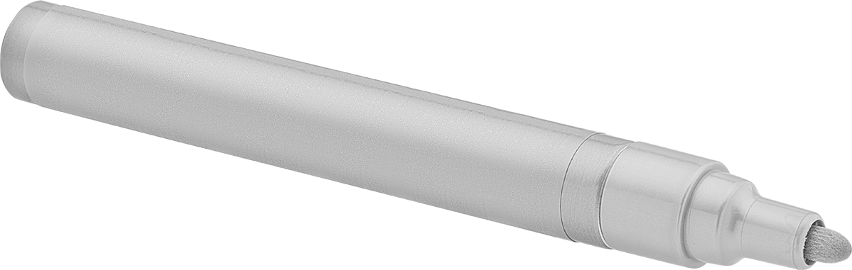 Boya İşaretleyiciler, Kalın Uçlu ve 2.8 mm Strok Genişliğinde, Gümüş
