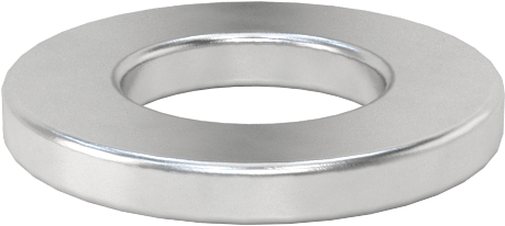 Alüminyum Pullar, Büyük Boy, 1/4" Vida Boyutu için, 0.261" İç Çap, 0.500" Dış Çap