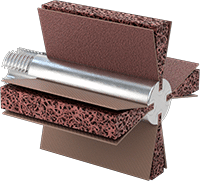 İç Zımparalama için Yastıklı Lamelli Zımpara Çarkı, Kaba Naylon Ağ