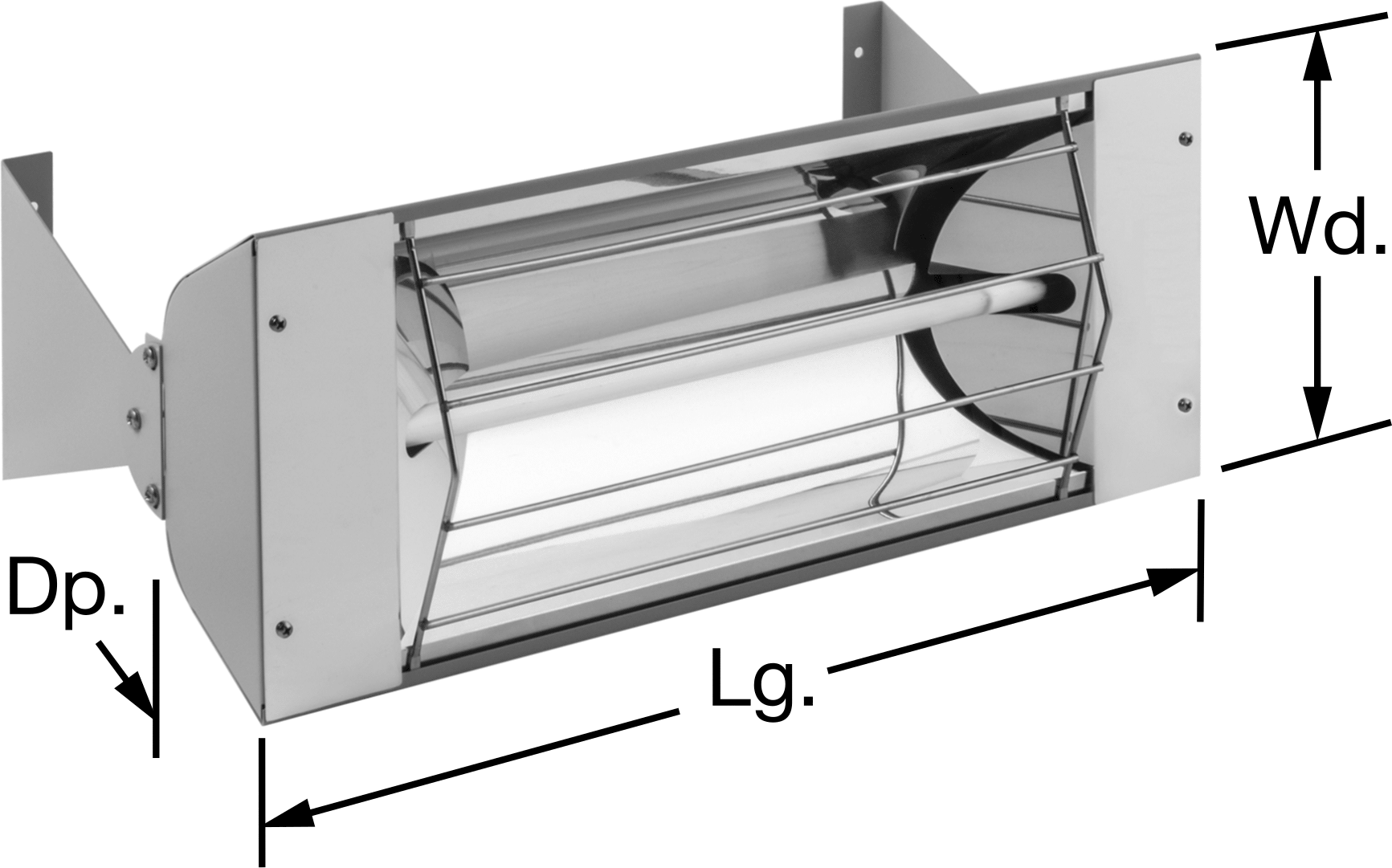 Uzun Mesafeli Tavan ve Duvar Montajlı Isıtma Lambası, 120V AC/DC, 750W