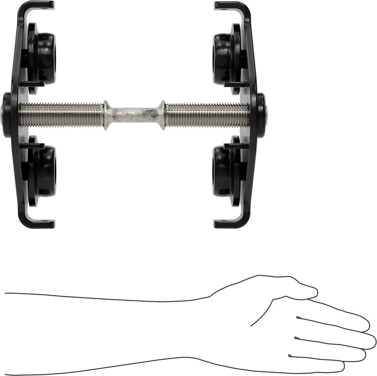 Montaj Halkalı Çelik Vinç Taşıyıcısı, 1/2 Ton/1100 lbs. Kapasite, 3" Boşluk