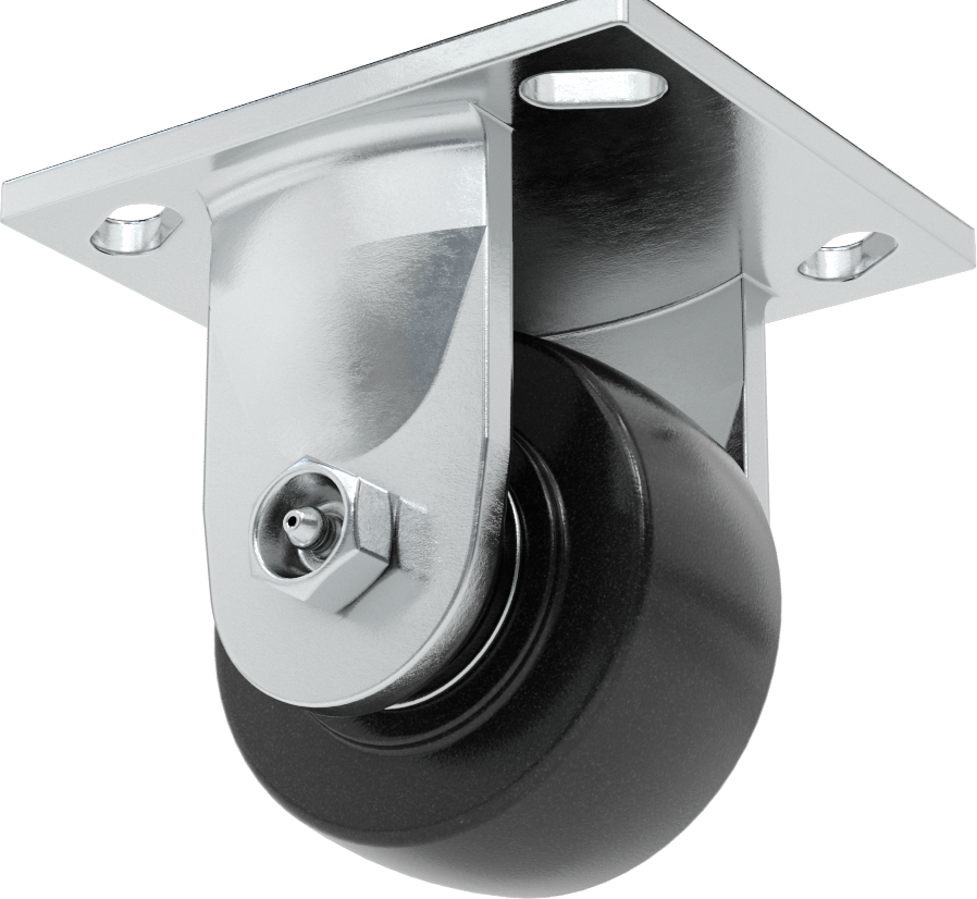 4-1/2" x 4" Montaj Plakalı Samson Tekerlek, 3-1/4" Çaplı Fenolik Tekerlekli Sert — 3 1⁄4", Levha, Sert