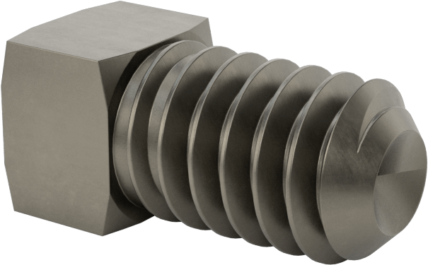 Dıştan Kare Tahrikli Çelik Çukur Uçlu Setskur, 1/4"-20 Diş, 3/8" Uzunluk