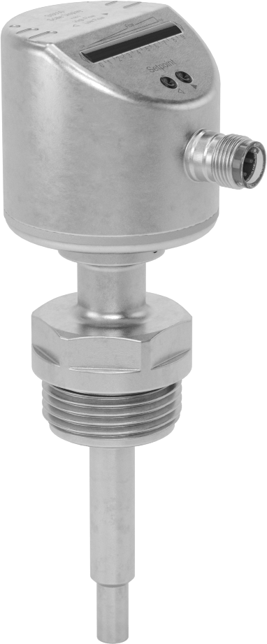 Hijyenik Elektronik Yerleştirme Akış Anahtarı, 1-13/16" Uzunlukta Problu — 316 Stainless Steel, Stainless Steel, Tozlu, Yiyecek ve İçecek…