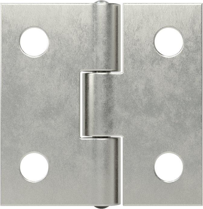 Delikli Gömme Montaj Menteşesi, Çıkarılamayan Pim, Çelik, 1" x 1/2" Kapı Kanadı