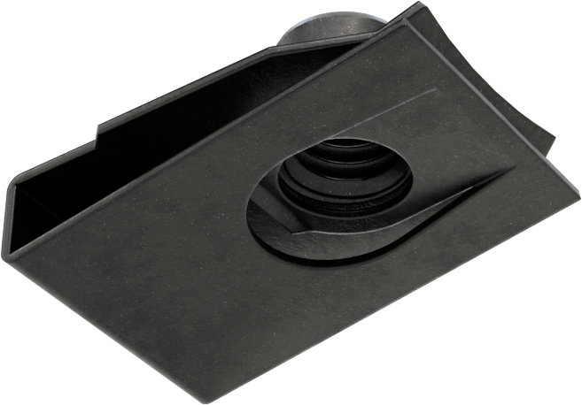 Çelik Güçlü Kavrama Klipsli Namlu Somunları, M6 x 1mm, 0.8-4 mm Panel için, 13.5 mm Delik Merkezi - Kenar Mesafesi