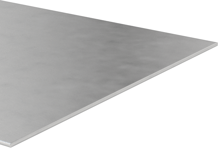 Kolay Şekillendirilebilir Saf Alüminyum Levha, 0.0200 inç Kalınlık, 2" x 24"