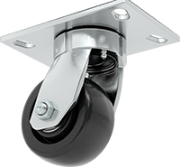 6-1/2" x 4-1/2" Plakalı Yüksek Kapasiteli Vulcan Tekerlek