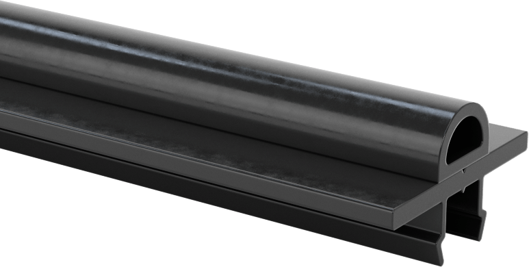 T-Yivli Çerçeve, 1.5 inç ve 40 mm Yükseklikli Ray için Sıralı Ampul Conta, 3/8" Genişlik