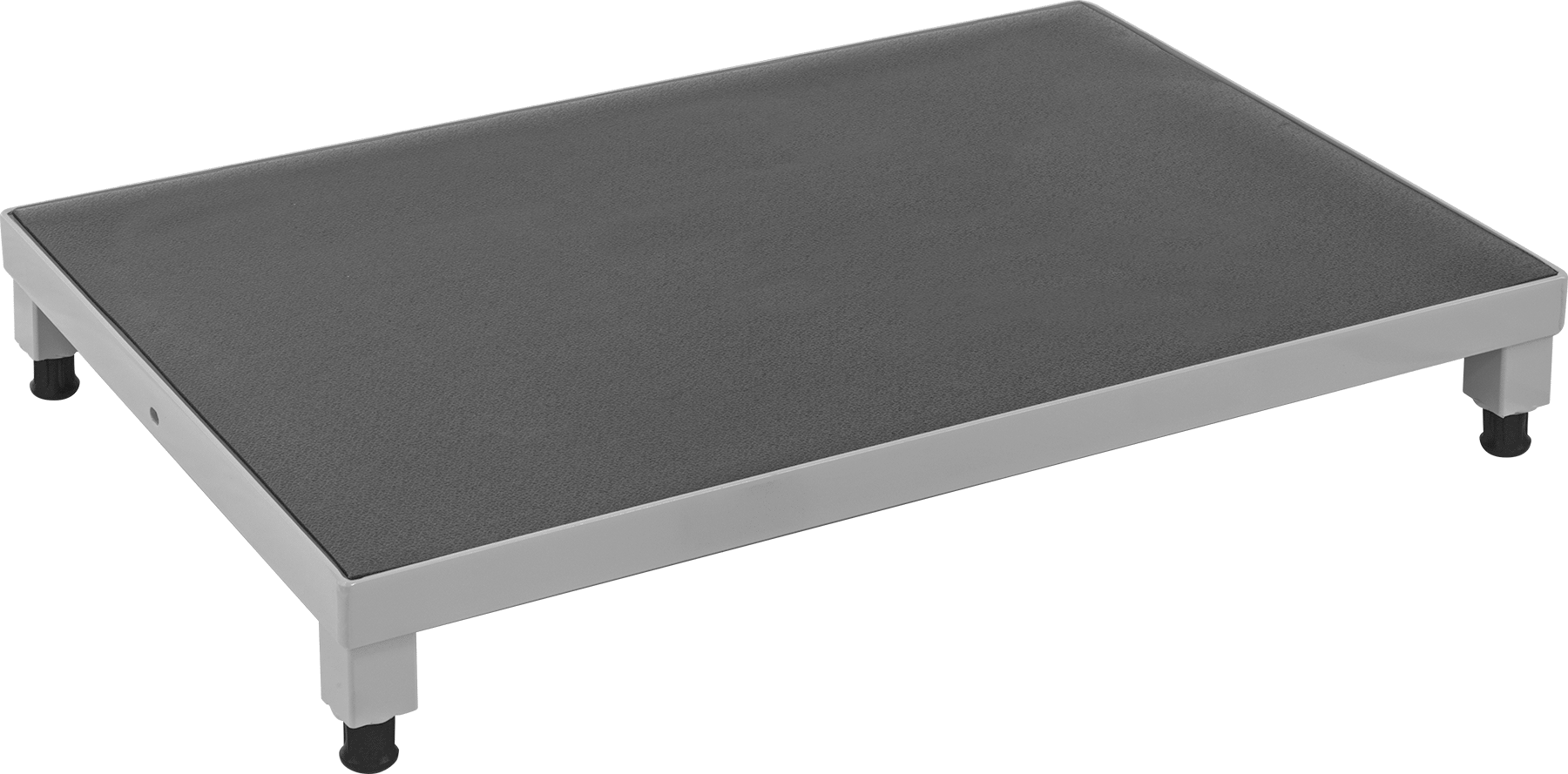 Yorgunluk Önleyici Çalışma Platformu, 5"-8" Yükseklik x 36" Genişlik x 24" Derinlik Toplam — Çelik, Çalışma Platformu, 800 lb.