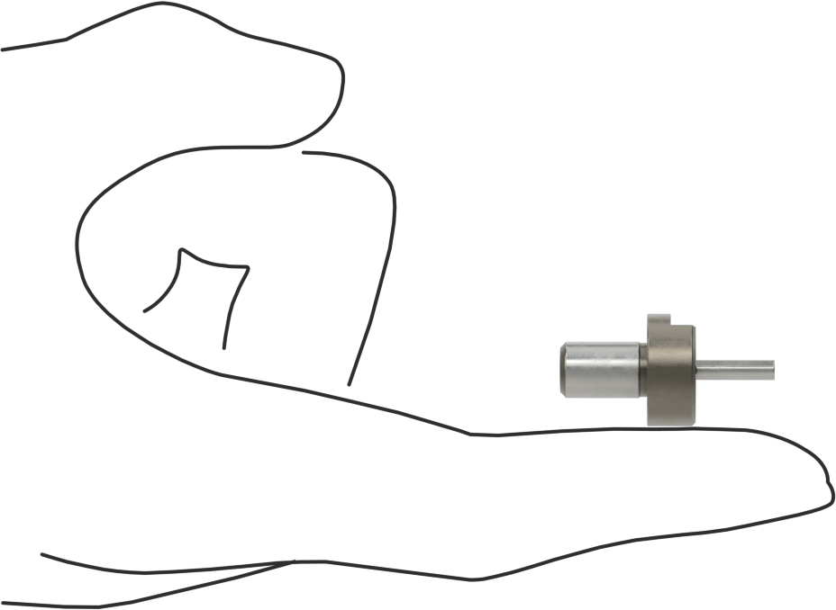 Çıkarılabilir Yerleştirme Pimi, 1/8" Çap x 7/16" Yüksekliğinde Elmas Başlık