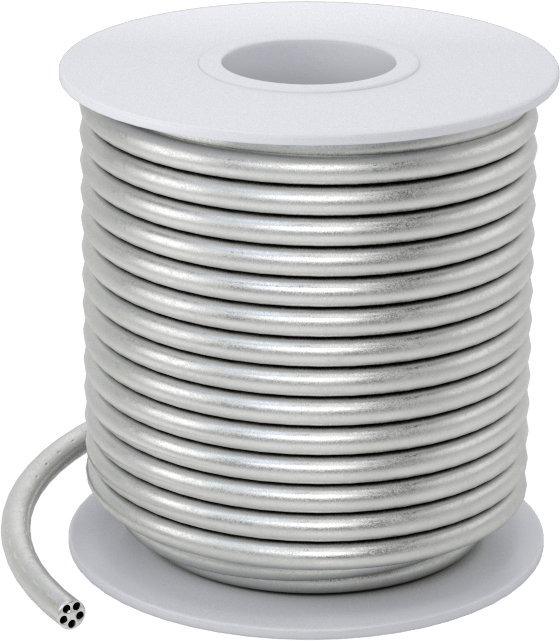 HVAC Uygulamaları için Lehim, Asit Akışlı Çekirdekli, 0.125" Çap, 1 lb.