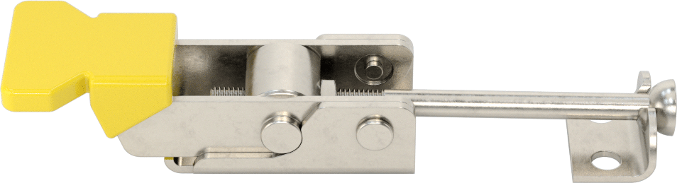 Ayarlanabilir Tutamaklı Çekme Mandalı, Vinil Kaplı Tutamağa sahip, 304 Paslanmaz Çelik, 4-1/2" Uzunluk x 1-1/16" Genişlik