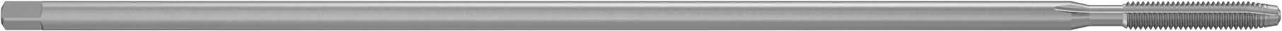 Uzun Uçlu Talaş Temizleme Kılavuzu, Yüksek Hızlı Çelik, M3.5 x 0.6 mm Diş Boyutu, 11/16" Diş Uzunluğu