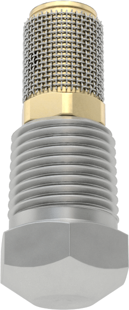 Sisleme Nozulu, Tam Koni, Pirinç, 1/8 NPT Erkek, 40 PSI'da 0.63 gph