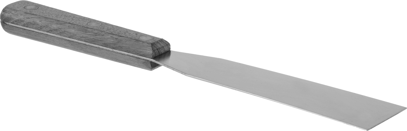 1-5/8" Genişlik x 6" Uzunlukta Paslanmaz Çelik Bıçaklı Spatula — 1 5⁄8", Düz, Esnek