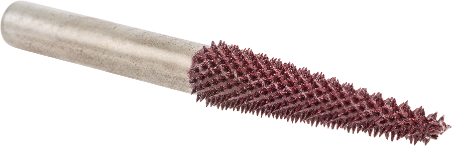 Metalsiz Malzemeler için Taşlama Ucu, Konik Şekil, 5/16" Baş Çapı, Kaba