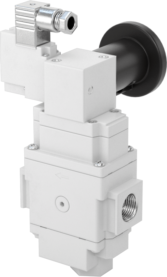 Modüler Sıkıştırılmış Frls için Hava Tahliye Valfi, Yavaş Başlatma, SMC Avl3000 için, 24V DC, 3/8 NPT Dişi