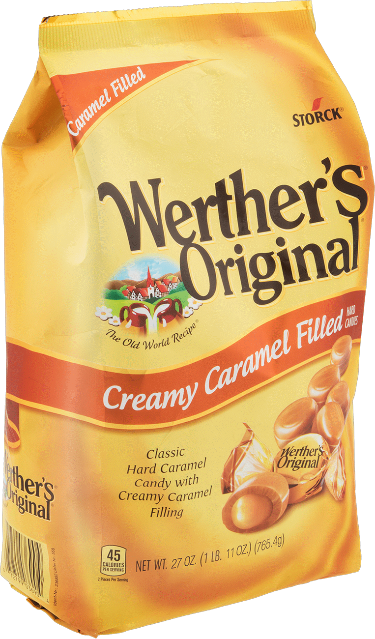 Werther's Karamel Dolgulu Şeker, 27 oz. Torba — Karamel, Werther's Kremalı Şeker, 27 oz.