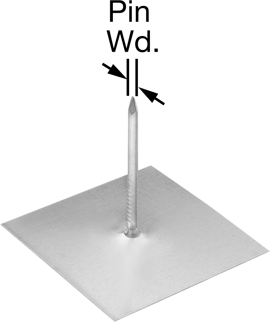 Pin Stud with Adhesive Backing