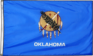 Oklahoma Eyalet Bayrağı, 3 Fit x 5 Fit