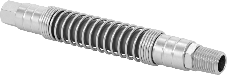 Bükülüp Sabit Kalan Hava Nozulu için 1/8 NPT Dişi Çıkışlı 6" Uzunlukta PVC Hortum