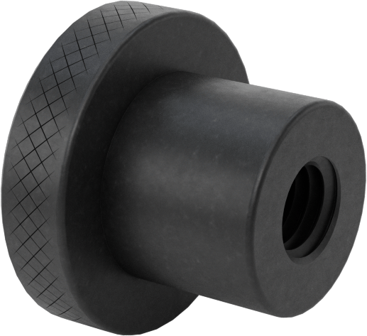 Çelik tırtıllı tutma düğmesi, M8 x 1.25 mm Dişli Delik, 25 mm Baş Çapı