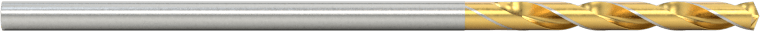 Kobalt Çelik Matkap Ucu, Titanyum Nitrür Kaplı, 1/16" Boyut, 1-5/8" Toplam Uzunluk