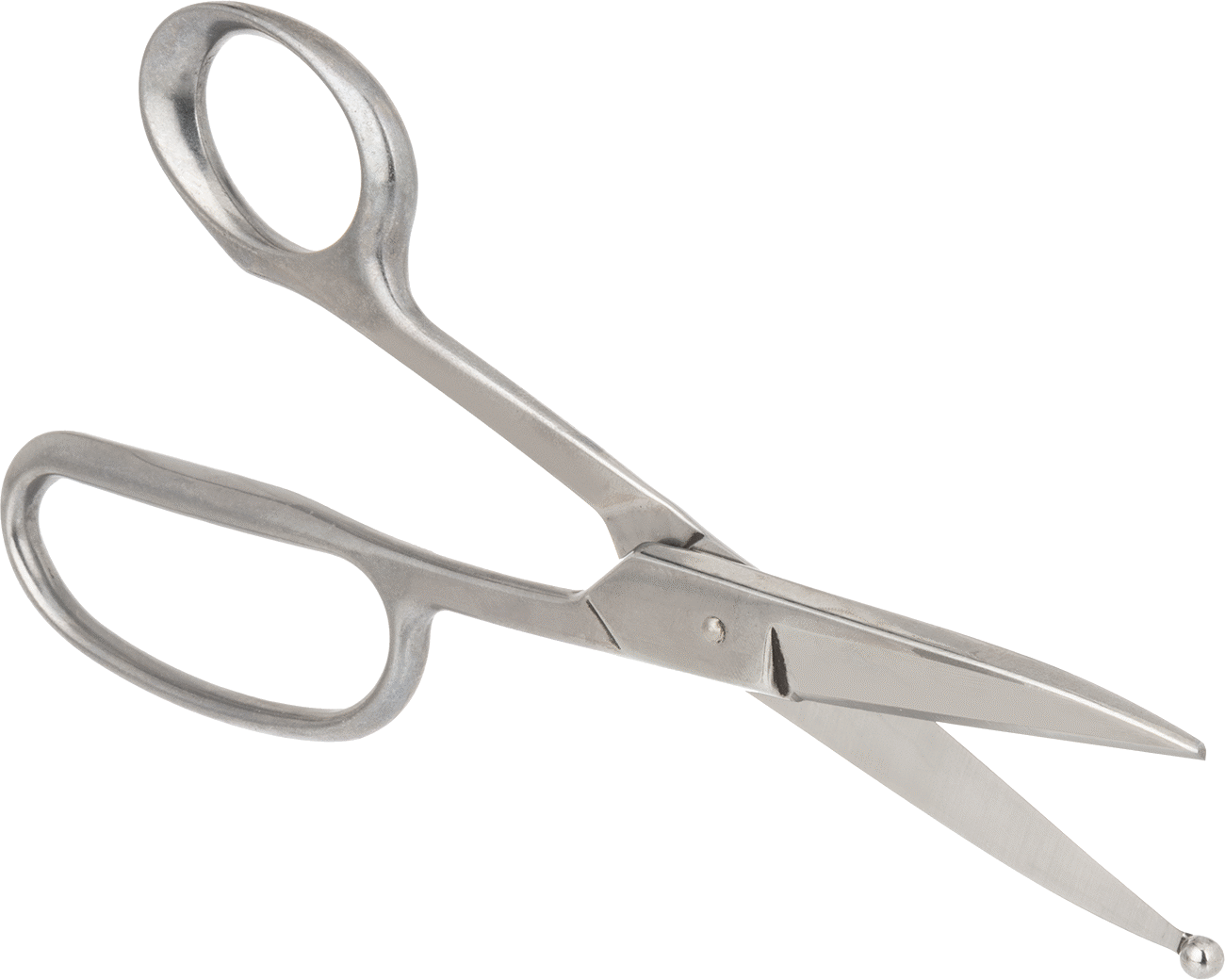 Tamamen Metal Top Uçlu Makas, 8-7/8" Toplam Uzunluk, Paslanmaz Çelik Bıçak