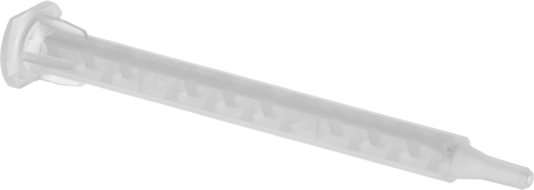 İki Parçalı Kartuş için Bayonet Bağlantılı 4.1 inç Uzunluğunda Konik Uçlu Nozul — 1:1, 2:1, 4:1, 10:1, Bayonet, Konik