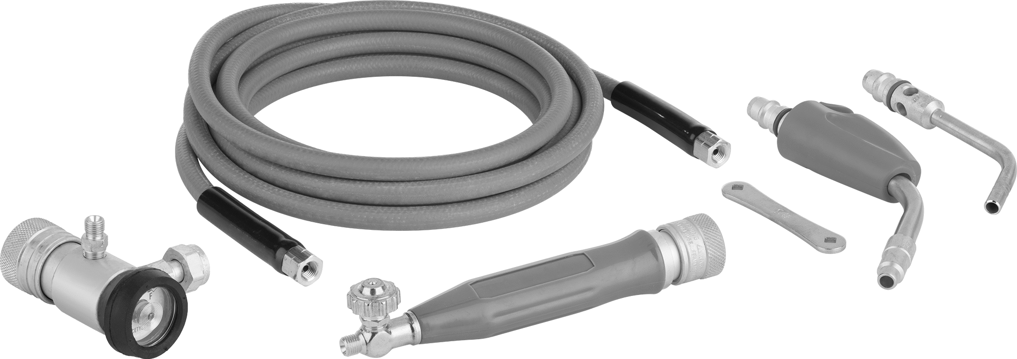 Hava/Asetilen Torç Kiti, MC Tank için, Kendinden Tutuşan — Acetylene, Air/Acetylene Blend, 3⁄8"-24, Hayır