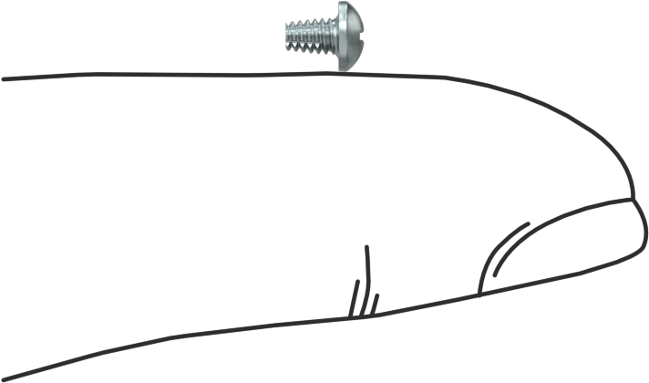 Metal için Yuvarlak Başlı Diş Açma Vidası, Çinko Kaplı Çelik, 2-56 Diş, 1/8" Uzunluk