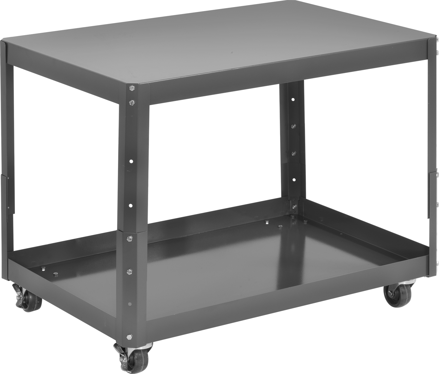 Yüksekliği Ayarlanabilir Çelik Masa, Mobil, 22"-28" Yükseklik x 24" Genişlik x 18" Derinlik