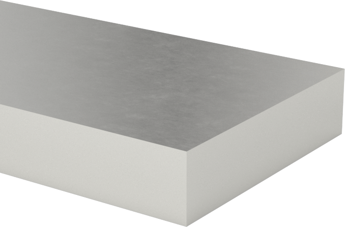 Büyük Boy, Yüksek Sıcaklık H13 Takım Çeliği Çubuk, 1/4" Kalınlık, 1" Genişlik, 2 Fit Uzunluk